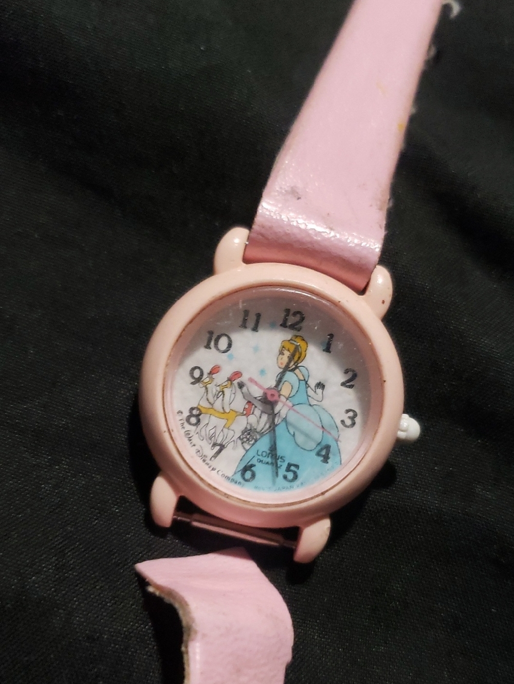 Disney's Cinderella Wrist Watch Pink Vintage